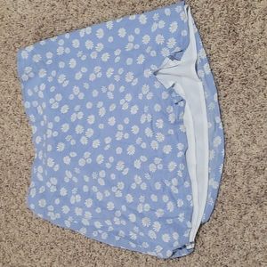 Girls size 12 miniskirt with daisy's